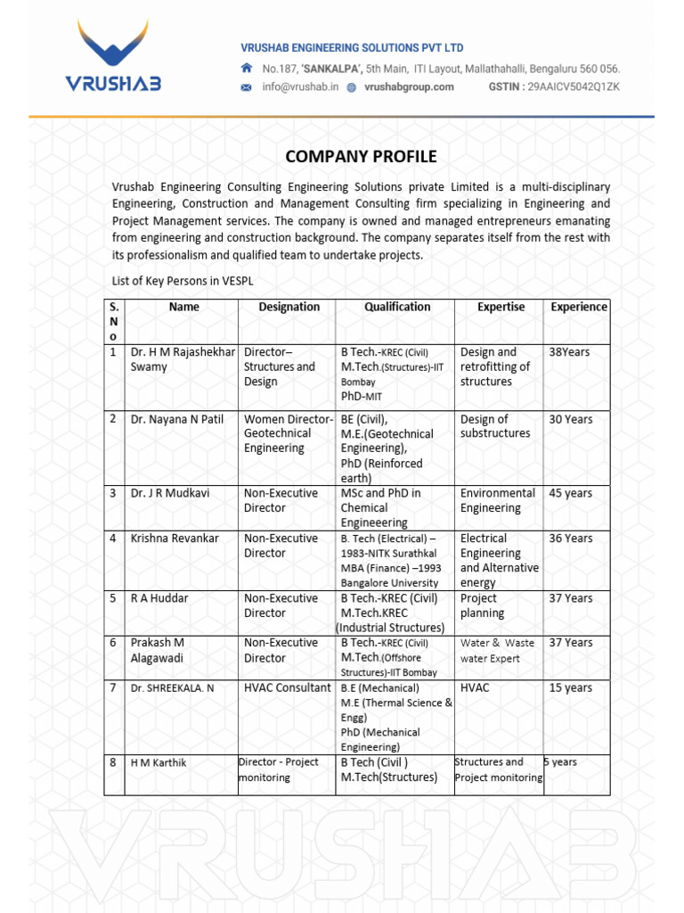 Vespl Profile TCL | PDF | Earthquake Engineering | Fibre Reinforced Plastic