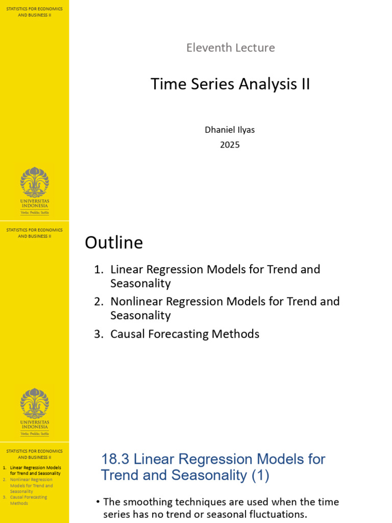 Time Series Analysis: Regression Models | PDF | Regression Analysis ...