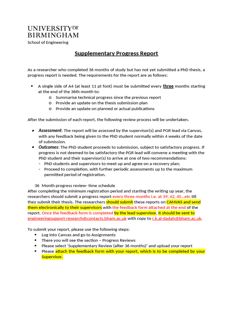 After 36 Month Progress Review 18-19 | PDF