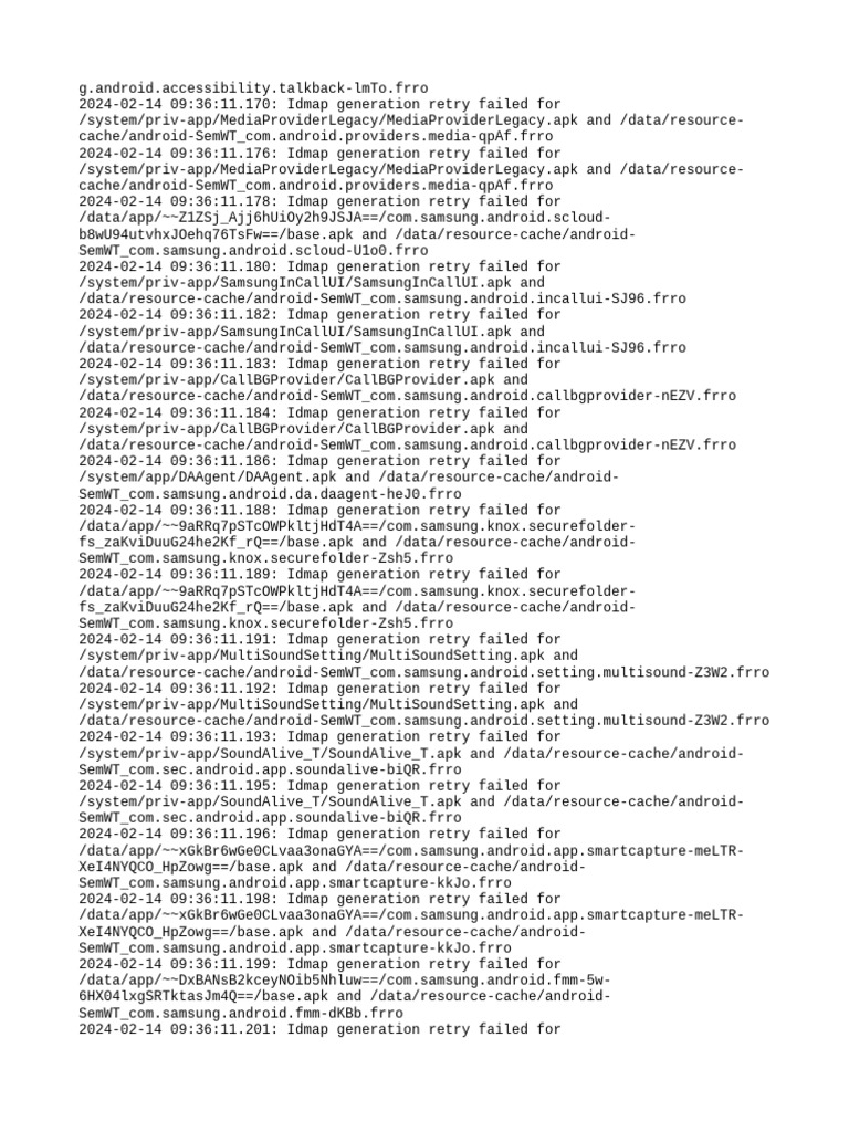 Android Idmap Generation Failures | PDF | Computer File Formats ...