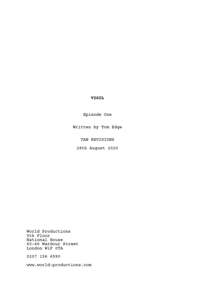 Vigil s1 Ep1 Tom Edge Tan Amends | PDF | Sonar | Fishing Trawler