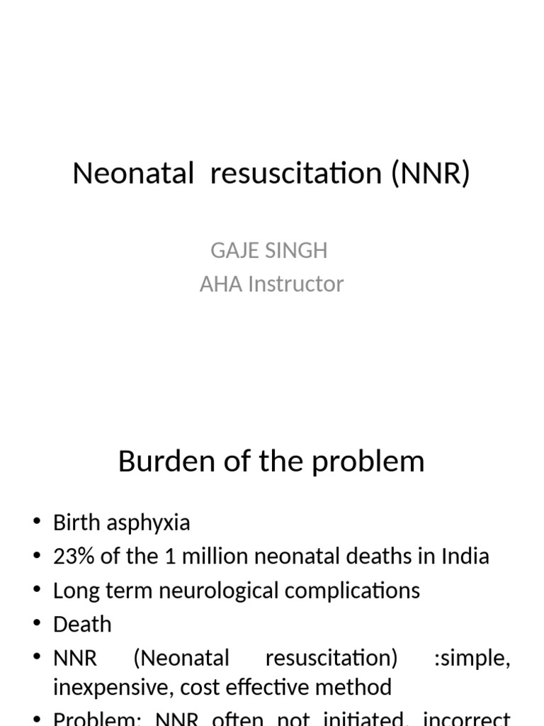 Neonatal Resuscitation | PDF | Childbirth | Cardiopulmonary Resuscitation