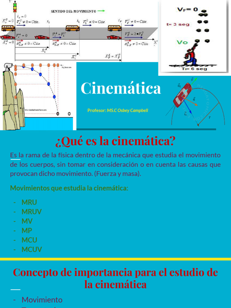 Introducción a la Cinemática en Física | PDF | Cinemática | Velocidad