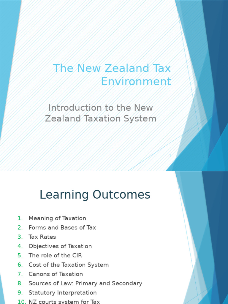 Week+1+The+Tax+Environment+ (Final+-+V2+2024) 副本 | PDF | Taxes | Income Tax