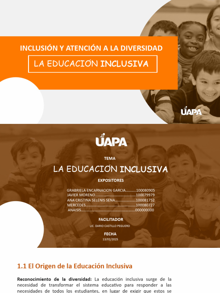 Unidad I Slide | PDF | Plan de estudios | Inclusión (Educación)