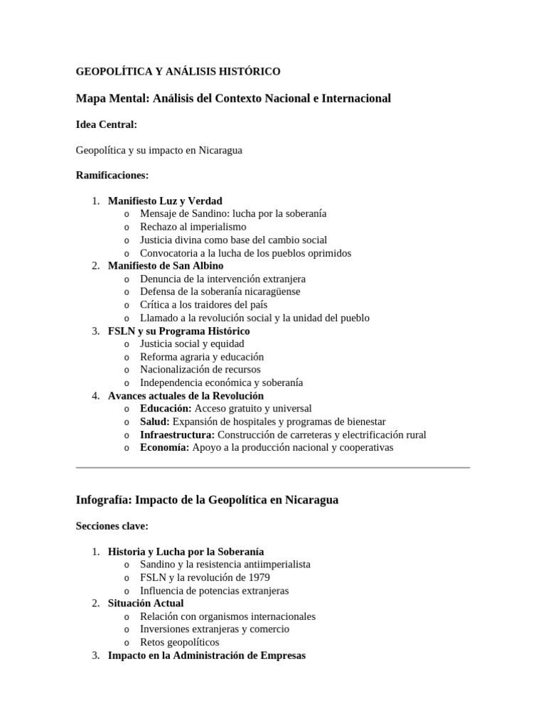 Geopolítica y Análisis Histórico | PDF
