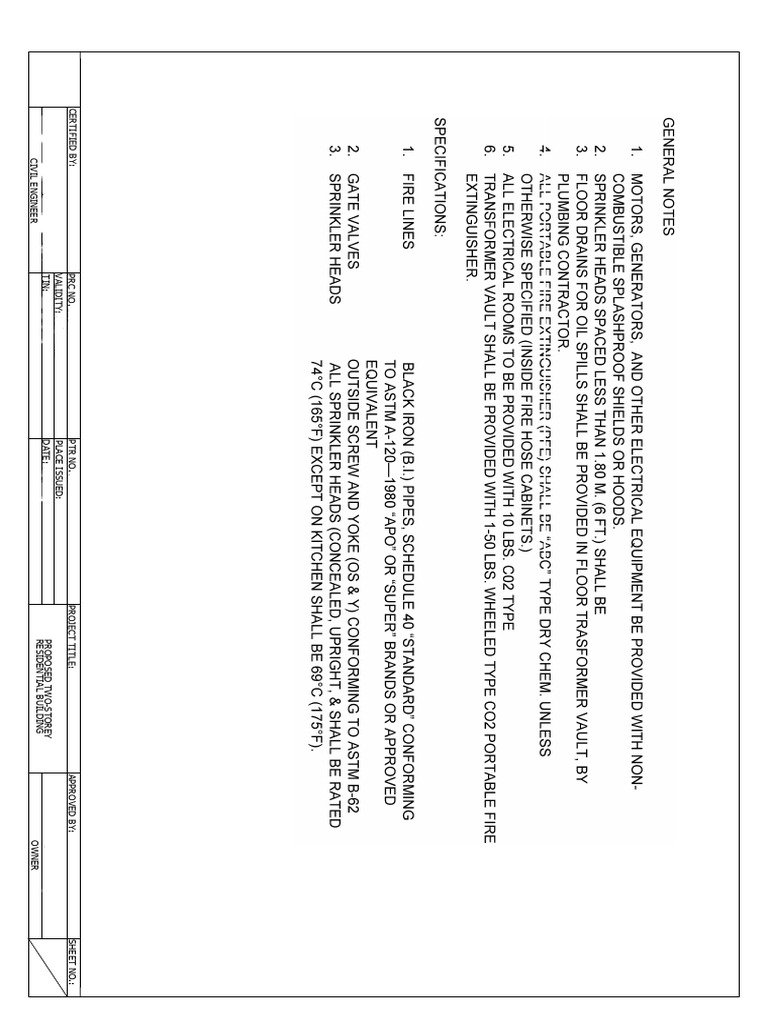 Proposed Two-Storey Residential Building | PDF
