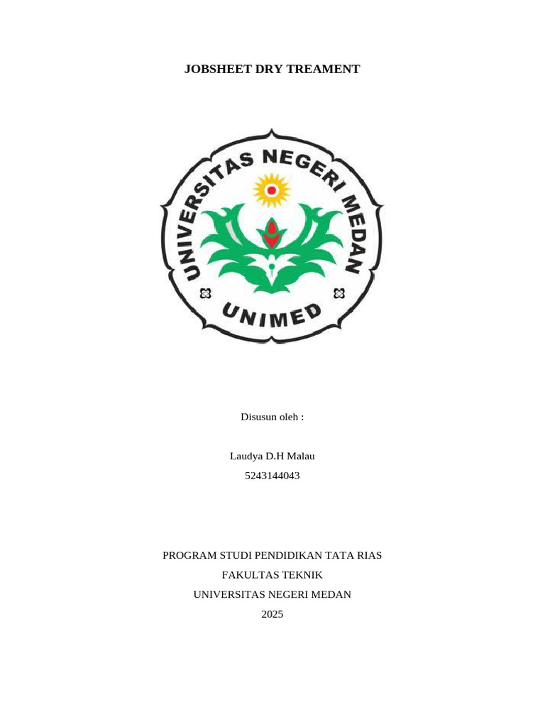 Jobsheet Perawatan Dry Treatment | PDF