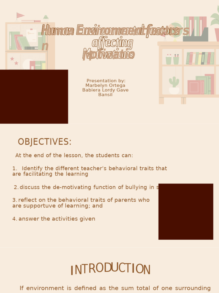 Impact of Human Factors on Student Motivation | PDF | Teachers | Learning