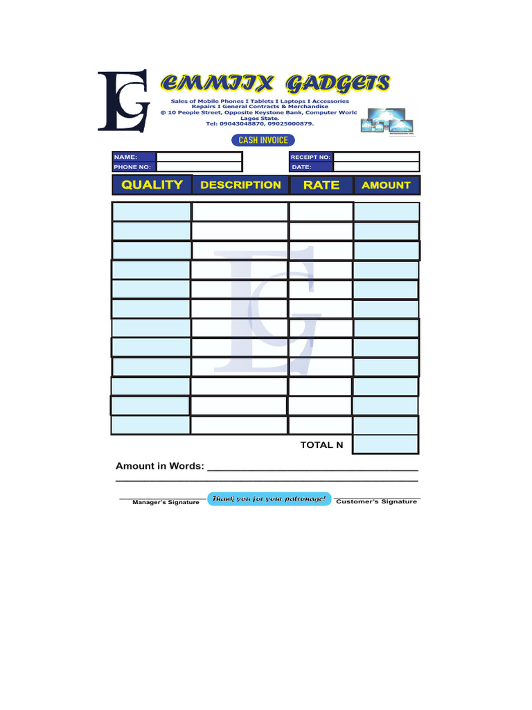 EMMIIX Gadgets Sales and Services | PDF