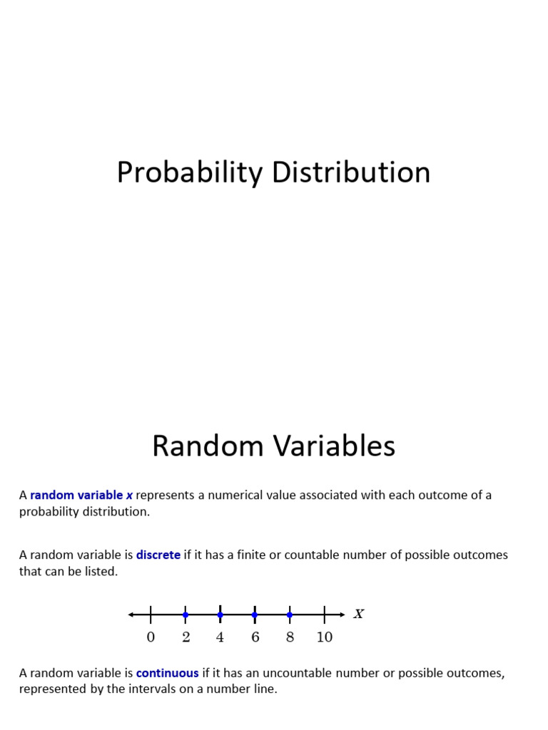 Understanding Random Variables and Distributions | PDF | Probability ...
