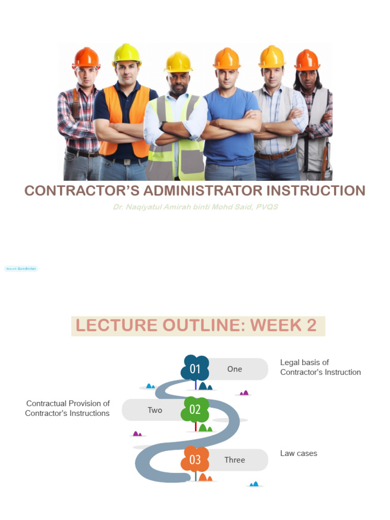 Contractor's Instructions Overview | PDF | Legal Liability | Business Law