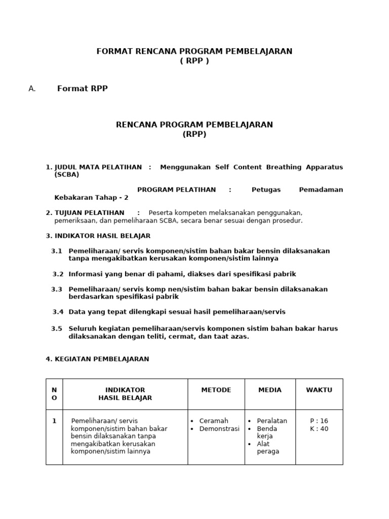 Format Rpp-Tugas | PDF
