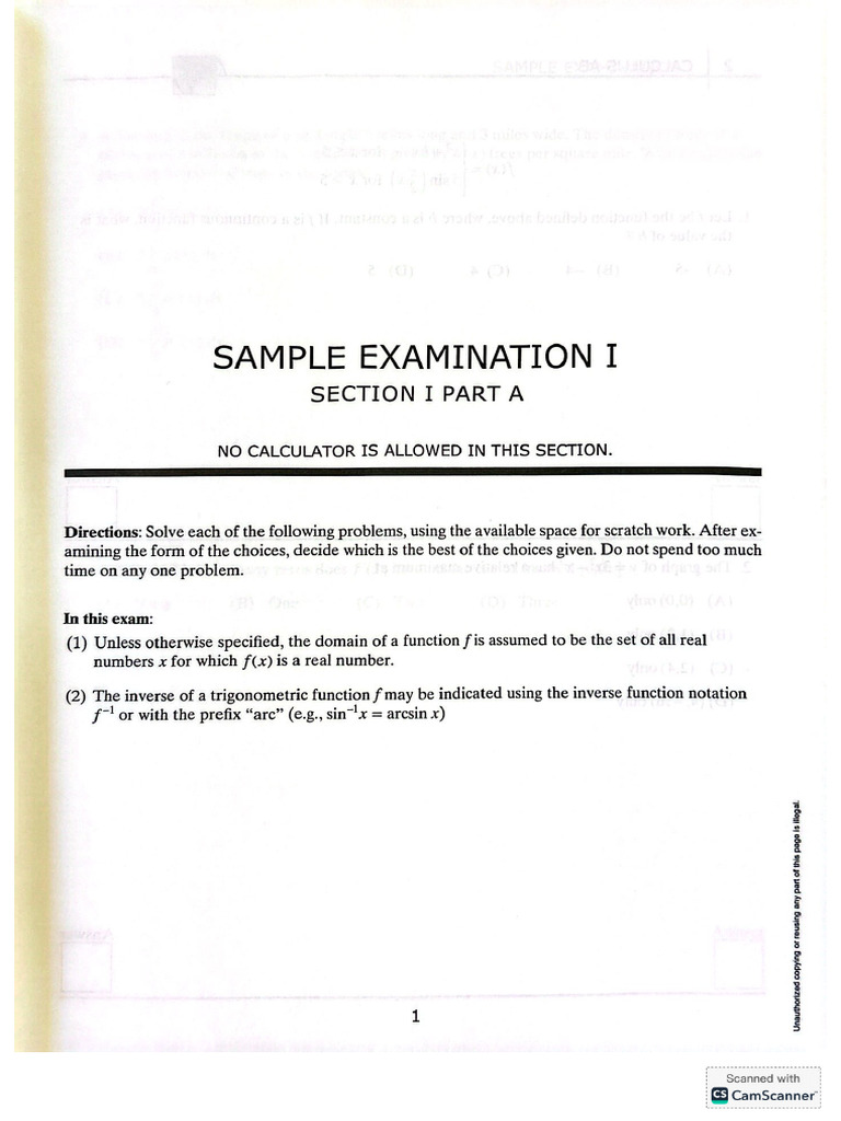 D&S Sample Exam 1 | PDF