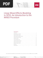 Linear Mixed Effects Modeling in SPSS