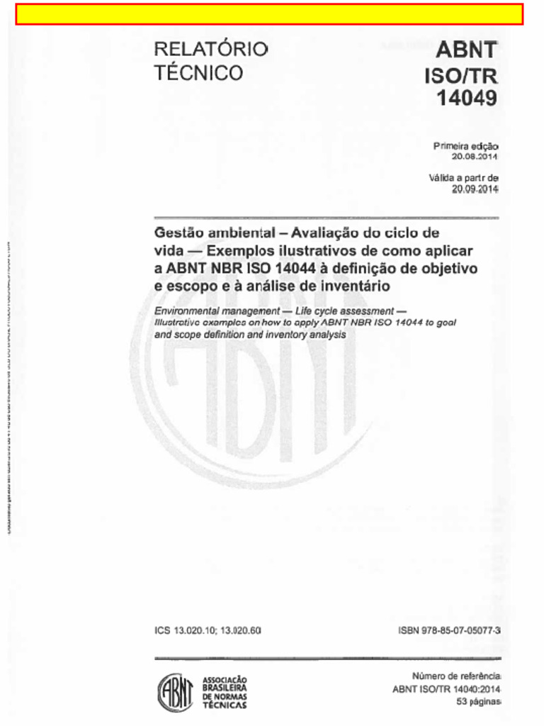 Iso TR 14049 | PDF