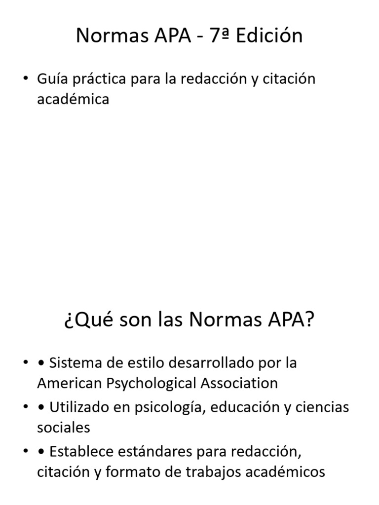 Guía Normas APA 7ª Edición | PDF | Estilo apa
