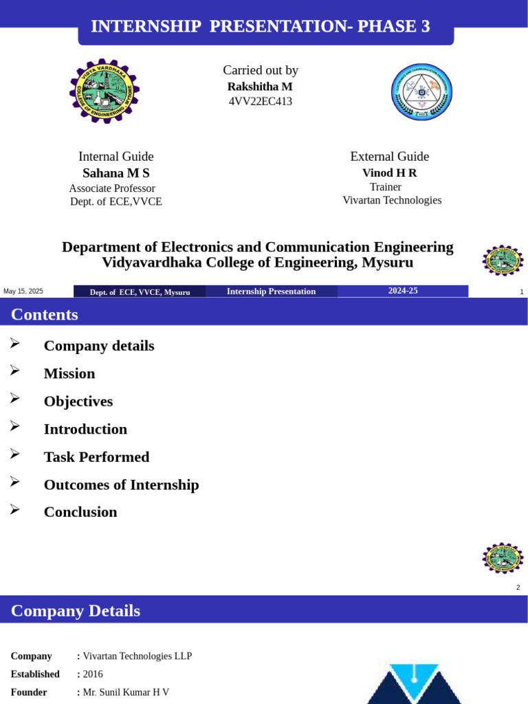 Internship Presentation on Embedded Systems | PDF | Arduino | Embedded ...