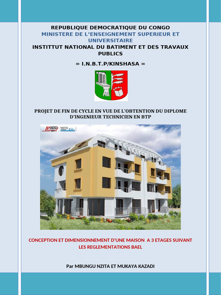 Conception d'une maison 3 étages BTP | PDF
