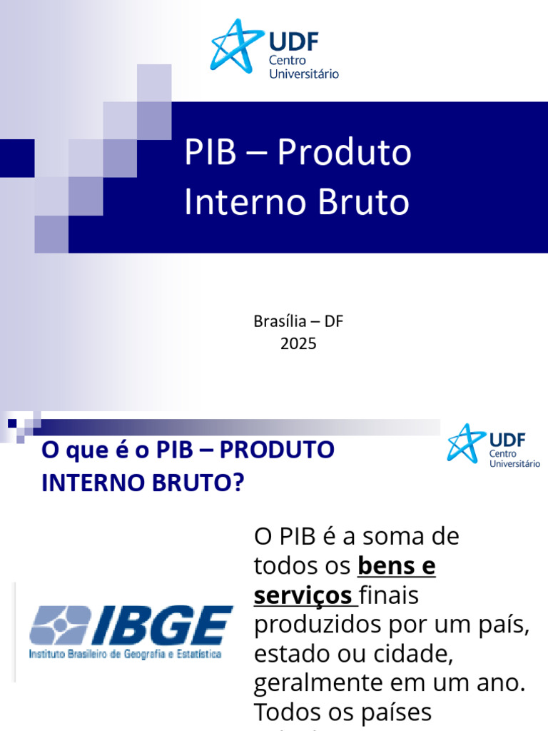 O que é o PIB e sua importância | PDF | Produto interno bruto | Impostos