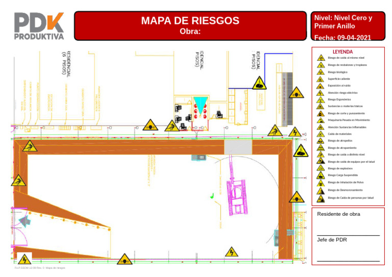 Mapa de Riesgos en Construcción | PDF | Seguridad y salud ocupacional ...