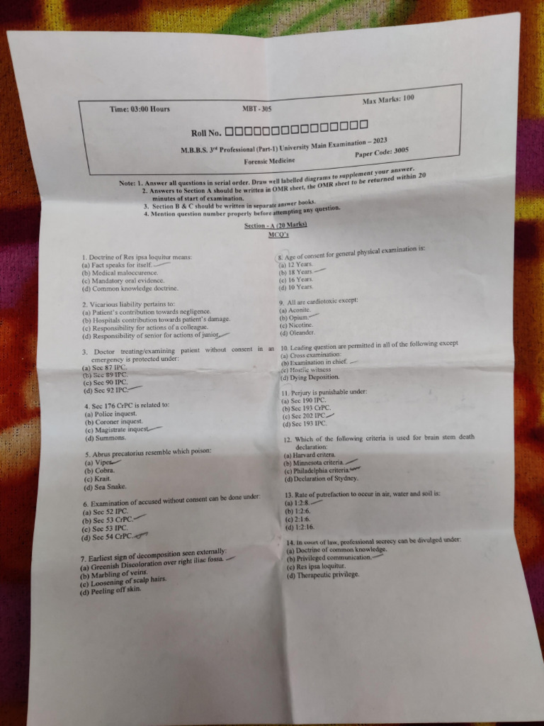 3 RD Prof Papers | PDF