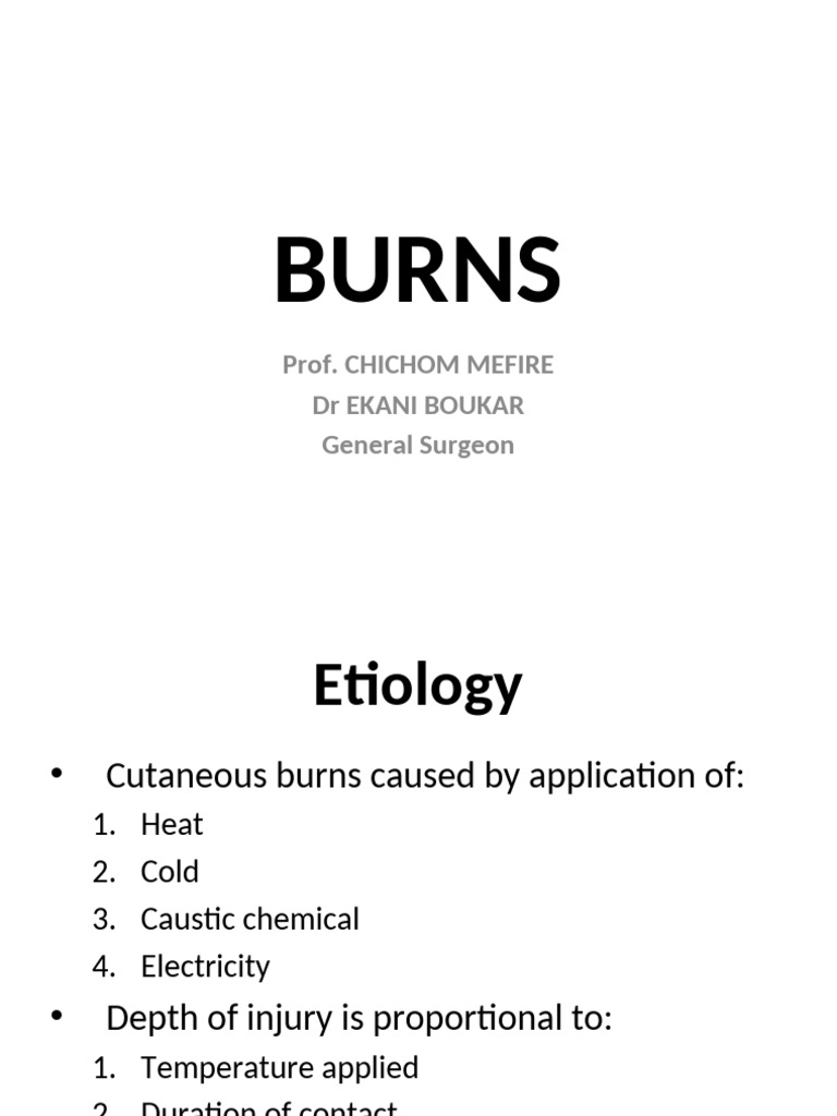 Understanding Burn Types and Treatments | PDF | Burn | Shock (Circulatory)