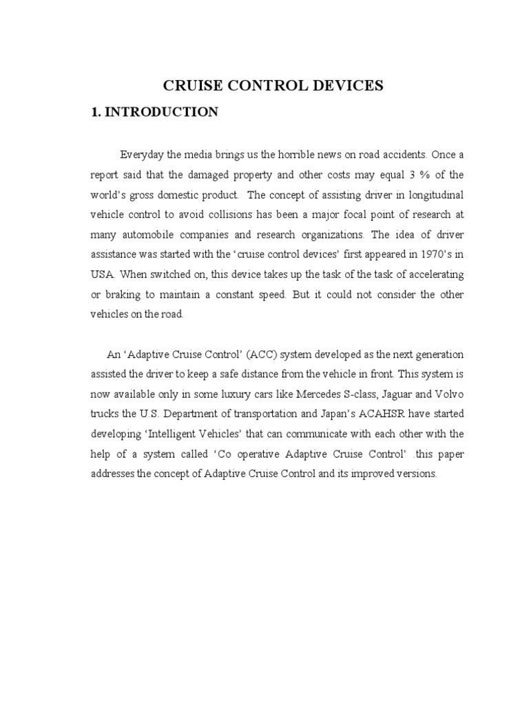 Radar in Adaptive Cruise Control Systems | PDF | Antenna (Radio) | Radar