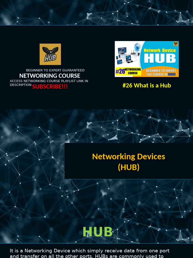 Understanding Network Hubs Explained | PDF
