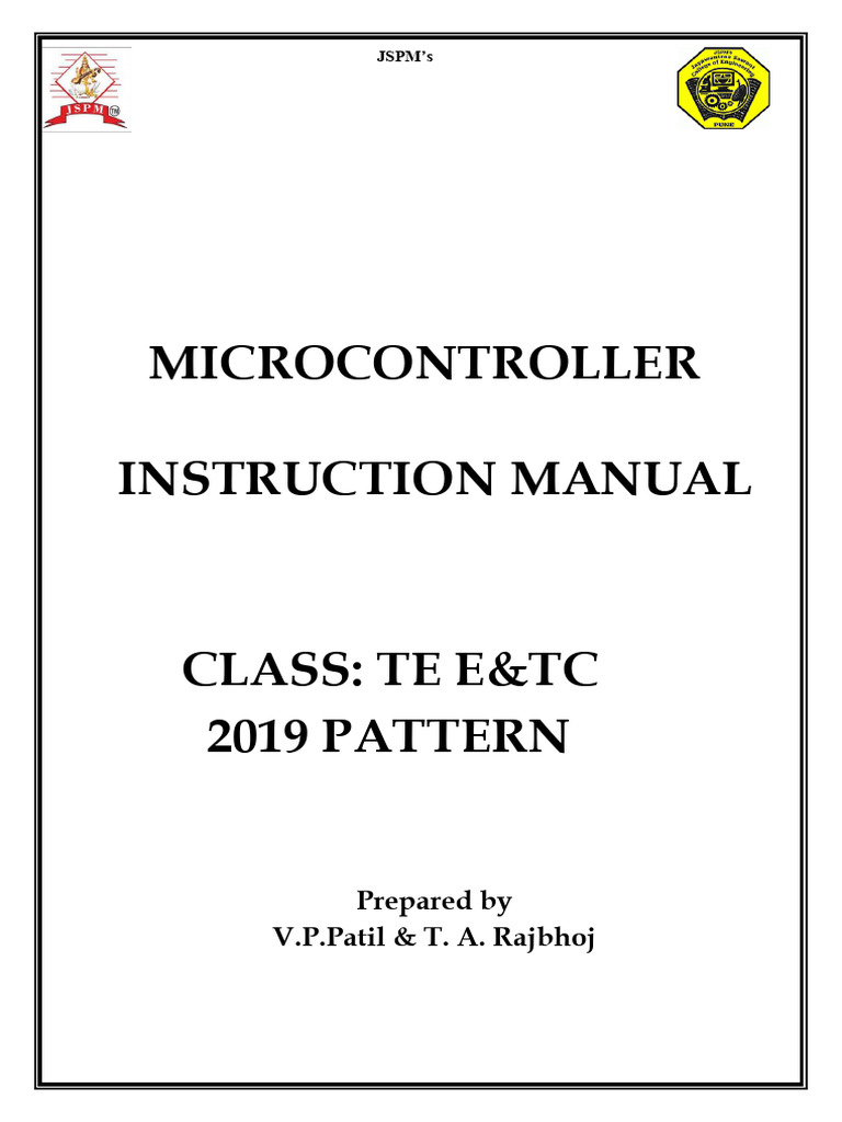 Microcontroller Lab Manual for E&TC Students | PDF | Integrated ...