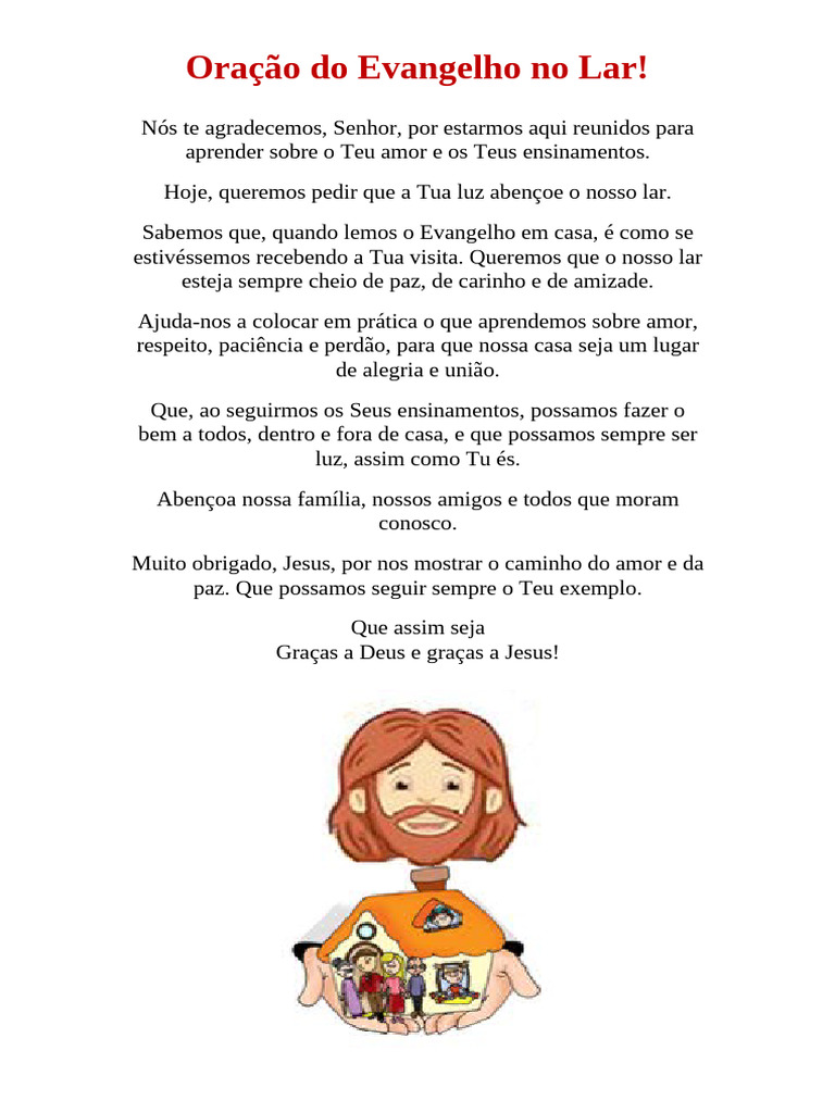 Oração para Abençoar o Lar | PDF