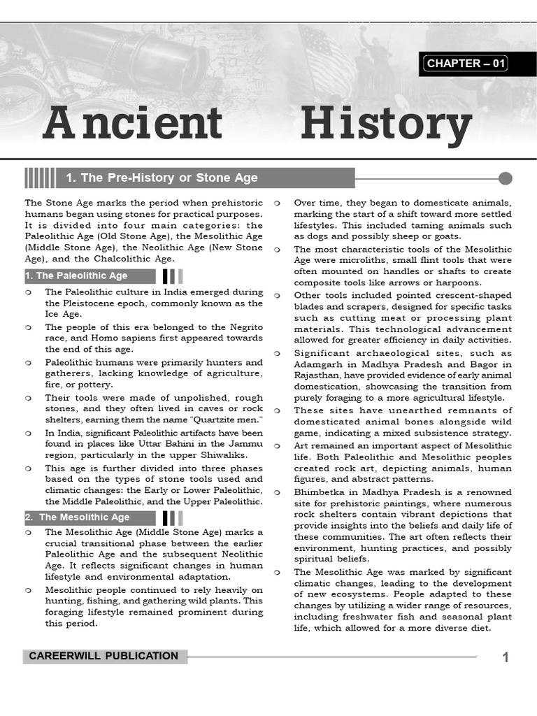 Evolution of Stone Age Cultures | PDF | Ashoka | Paleolithic
