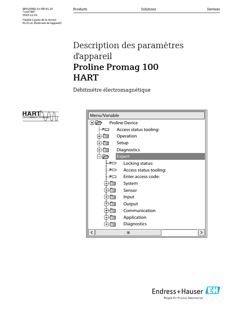 Manuel Proline Promag 100 HART | PDF | Informatique