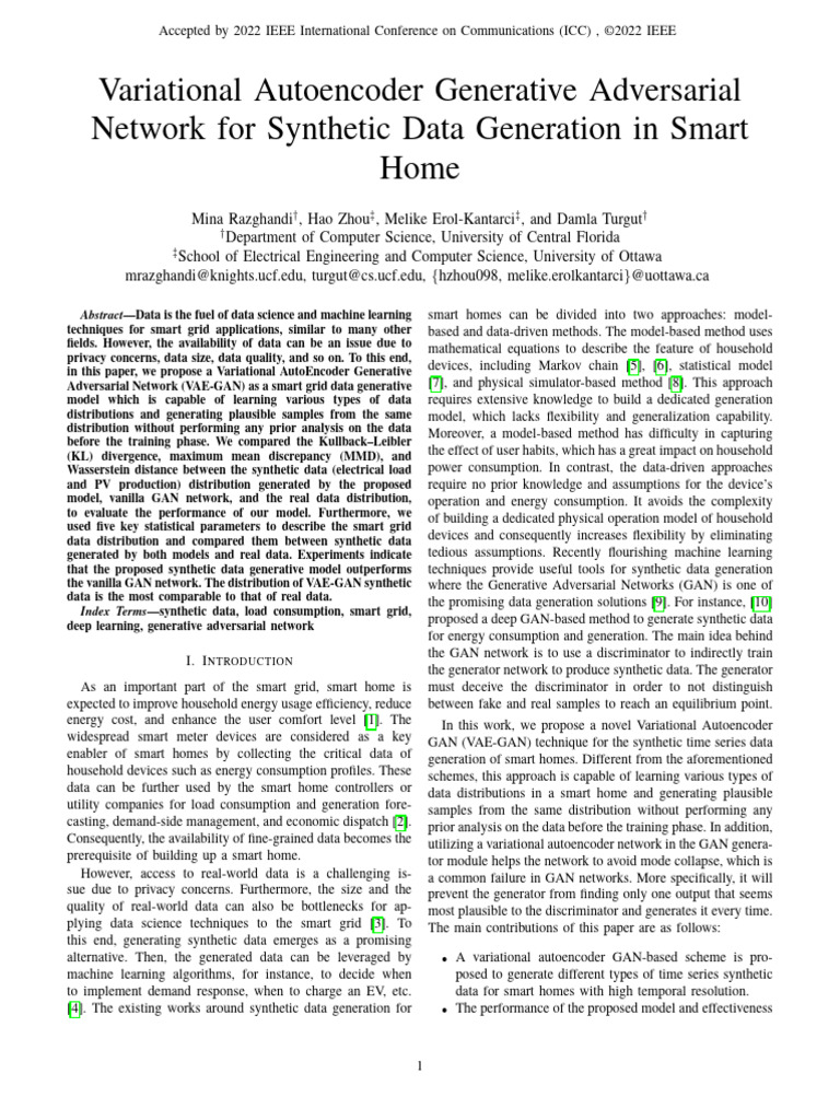 Variational Autoencoder Generative Adversarial Network For Synthetic ...