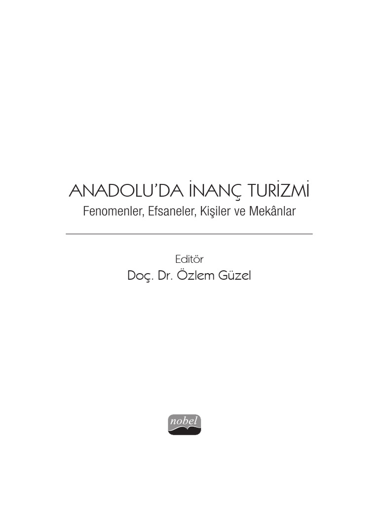 Anadolu Da Inanc Turizmi Fenomenler Efsa | PDF