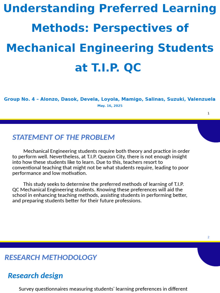Research Presentation Group4 | PDF | Survey Methodology | Sampling ...