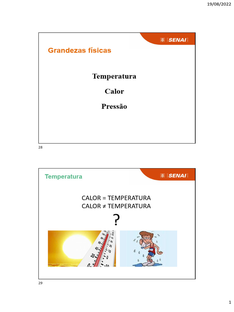 Conversão de Celsius para Fahrenheit | PDF | Calor | Pressão