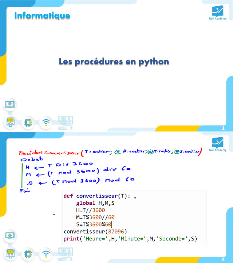 651c34c156510 Les-Procédurespython | PDF
