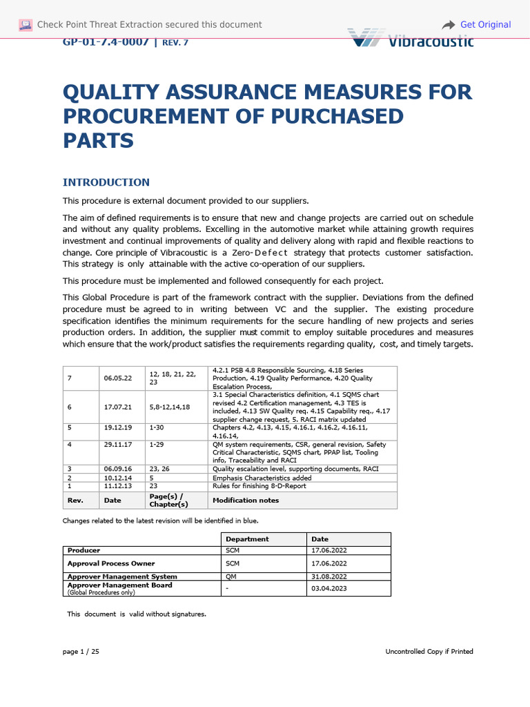 Quality Assurance in Automotive Procurement | PDF | Quality Assurance ...