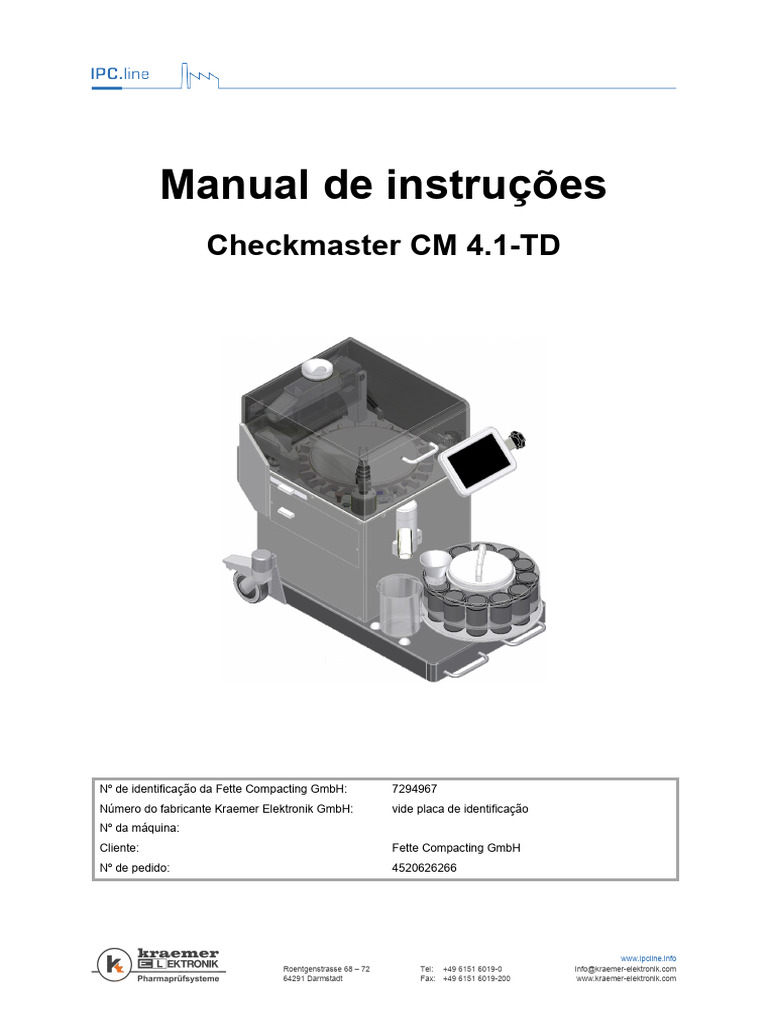 Manual Checkmaster CM 4.1-TD | PDF | Calibração | Morte