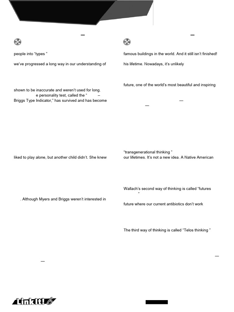 LI L6 Tests Audioscript | PDF | Jeans