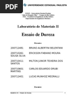 Relatório 1 - Ensaio de Dureza
