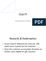 Club FF-Redemption Policy