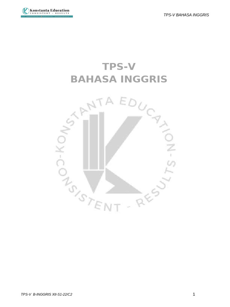 TPS-V B Inggris-5 Discussion Causative | PDF | Nuclear Power