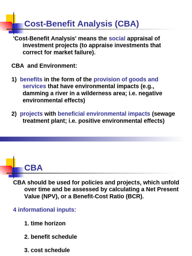 Cost Benefit Explained | PDF | Cost–Benefit Analysis | Net Present Value