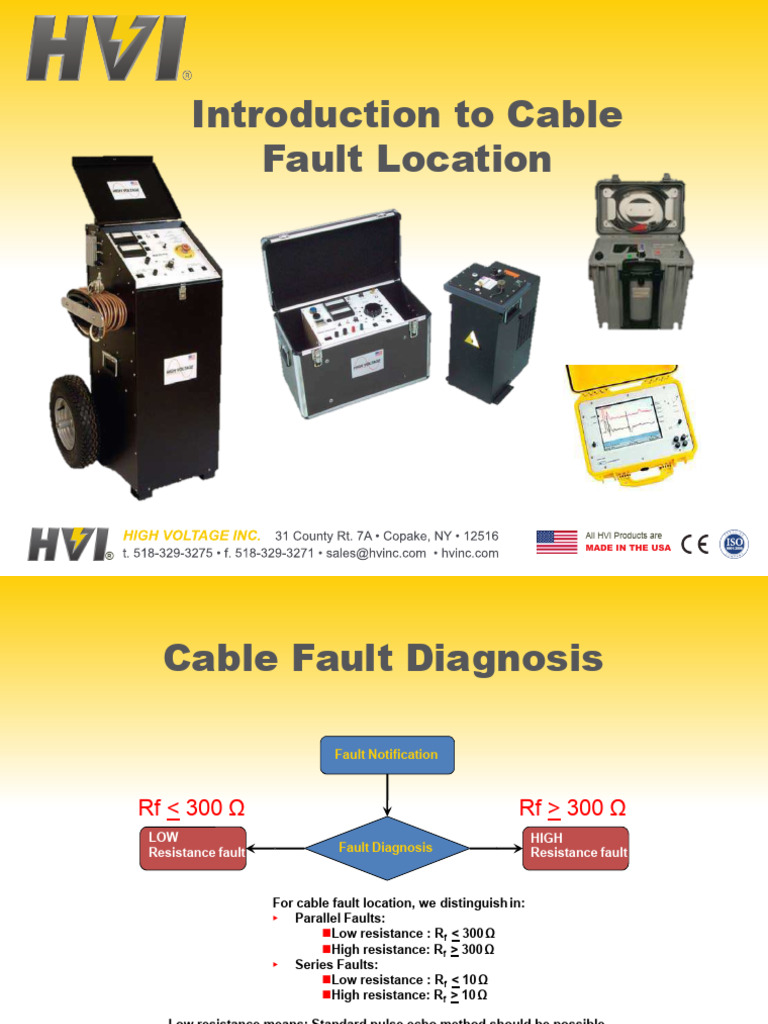 Cable Fault Location Techniques | PDF | Power (Physics) | Electrical ...
