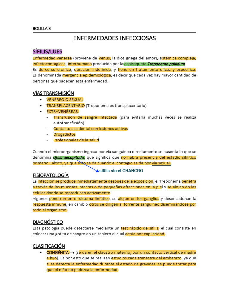 Sífilis y VIH: Diagnóstico y Transmisión | PDF | Hepatitis | VIH
