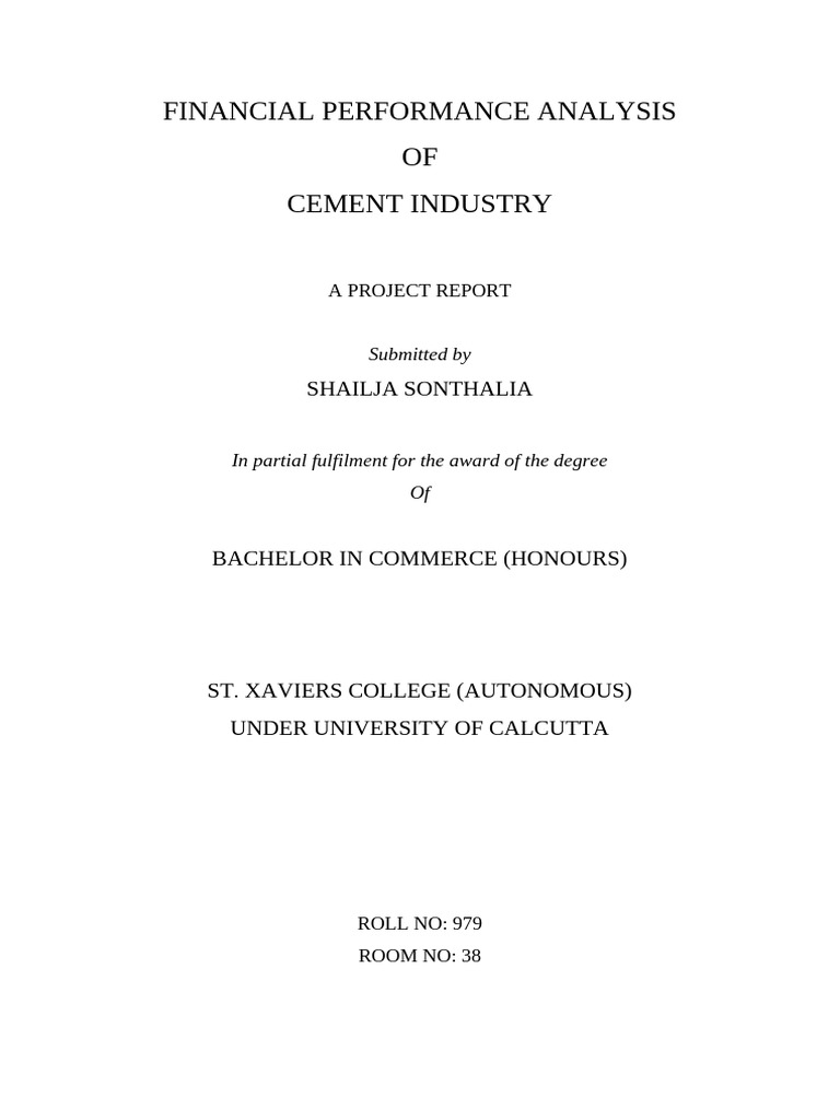 The Indian Cement Industry Is On A Roll | PDF | Expense | Cost Of Goods ...