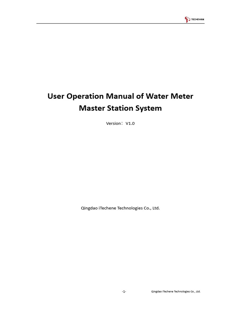 Prepaid Water Meter User Manual | PDF | Login | Password