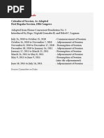 Legislative Calendar for 15th Congress Session